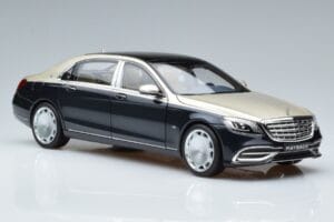 Mercedes Maybach S650 X222 Srebrno-Niebieski Norev 1:18 B66960615 Metal — zdjęcie 5 z 7