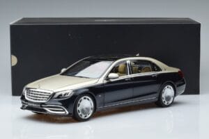 Mercedes Maybach S650 X222 Srebrno-Niebieski Norev 1:18 B66960615 Metal — zdjęcie 7 z 7
