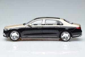 Mercedes Maybach S680 X223 Złoty Czarny Metallic Norev 1:18 183917 Metal — zdjęcie 4 z 7