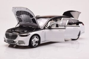 Mercedes Maybach S680 W223 Obsidian Czarny Diamond Biały Almost Real 1:18 820121 Metal — zdjęcie 2 z 7