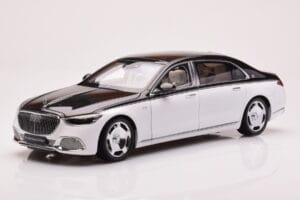 Mercedes Maybach S680 W223 Obsidian Czarny Diamond Biały Almost Real 1:18 820121 Metal