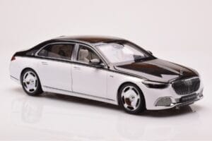 Mercedes Maybach S680 W223 Obsidian Czarny Diamond Biały Almost Real 1:18 820121 Metal — zdjęcie 5 z 7