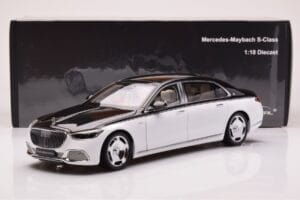Mercedes Maybach S680 W223 Obsidian Czarny Diamond Biały Almost Real 1:18 820121 Metal — zdjęcie 7 z 7