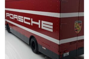 Mercedes O317 Porsche Transporter Czerwony CMR 1:18 CMR149 Metal — zdjęcie 12 z 12