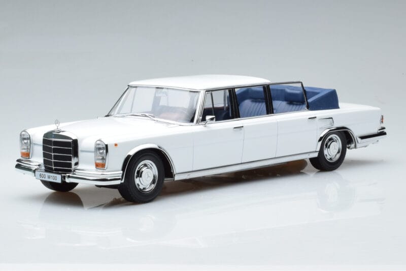 Mercedes 600 Pullman W100 Landaulet Biały KK-Scale 1:18 KKDC181184 Metal