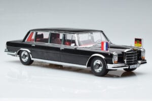 Mercedes 600 Pullman W100 W. Brandt G. Pompidou KK-Scale 1:18 KKDC181134 Metal — zdjęcie 4 z 6