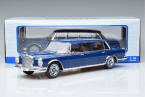 Mercedes S-Class 600 W100 LWB Pullman Ciemnoniebieski MCG 1:18 MCG18189 Metal — zdjęcie 6 z 6