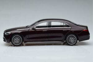 Mercedes S-Class W223 AMG Line Czerwony Norev 1:18 183804 Metal — zdjęcie 5 z 8