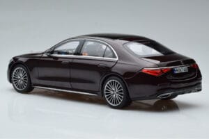 Mercedes S-Class W223 AMG Line Czerwony Norev 1:18 183804 Metal — zdjęcie 7 z 8