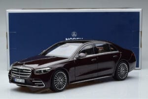 Mercedes S-Class W223 AMG Line Czerwony Norev 1:18 183804 Metal — zdjęcie 8 z 8