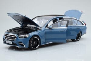 Mercedes S-Class W223 Vintage Niebieski Norev 1:18 B66960828 Metal — zdjęcie 2 z 7