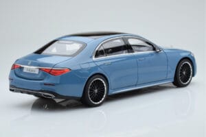 Mercedes S-Class W223 Vintage Niebieski Norev 1:18 B66960828 Metal — zdjęcie 3 z 7