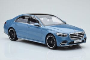 Mercedes S-Class W223 Vintage Niebieski Norev 1:18 B66960828 Metal — zdjęcie 5 z 7