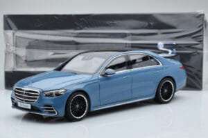 Mercedes S-Class W223 Vintage Niebieski Norev 1:18 B66960828 Metal — zdjęcie 7 z 7