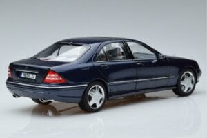 Mercedes S55 AMG W220 Niebieski Norev 1:18 183817 Metal — zdjęcie 3 z 7