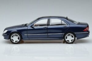 Mercedes S55 AMG W220 Niebieski Norev 1:18 183817 Metal — zdjęcie 4 z 7