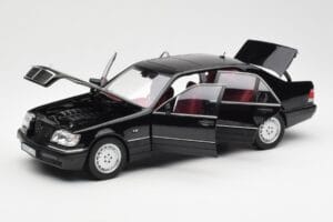 Mercedes S600 W140 Czarny Norev 1:18 183722 Metal — zdjęcie 2 z 8