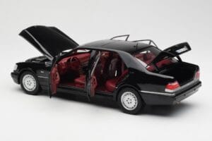 Mercedes S600 W140 Czarny Norev 1:18 183722 Metal — zdjęcie 5 z 8