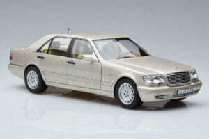 Mercedes S600 W140 Srebrny Norev 1:18 183723 Metal — zdjęcie 5 z 7
