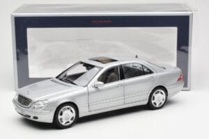 Mercedes S600 W220 Srebrny Metaliczny Norev 1:18 183810 Metal — zdjęcie 8 z 8