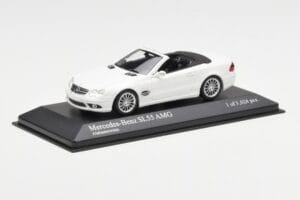 Mercedes SL 55 AMG R230 Biały Minichamps 1:43 400036170 Metal — zdjęcie 2 z 4