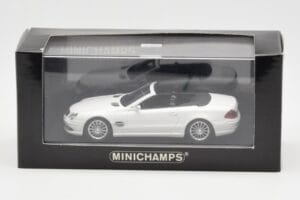 Mercedes SL 55 AMG R230 Biały Minichamps 1:43 400036170 Metal — zdjęcie 4 z 4