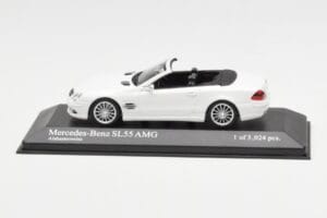 Mercedes SL 55 AMG R230 Biały Minichamps 1:43 400036170 Metal