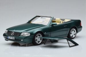 Mercedes SL500 R129 Zielony Metalik Norev 1:18 183753 Metal — zdjęcie 3 z 8