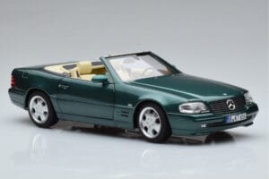 Mercedes SL500 R129 Zielony Metalik Norev 1:18 183753 Metal — zdjęcie 6 z 8