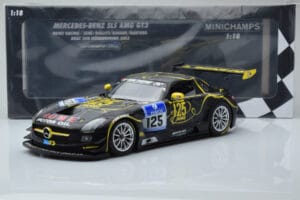 Mercedes SLS AMG GT3 Rowe Racing #125 Zehe / Bullitt / Renger / Hartung ADAC 24 Hours of Nurburgring 2013 Minichamps 1:18 151 — zdjęcie 6 z 6
