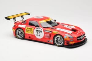 Mercedes SLS AMG GT3 #35 Team Black Falcon T. Heyer / Jafer / Lemeret 24 Hours of Spa 2011 Minichamps 1:18 151113135 Metal — zdjęcie 4 z 6