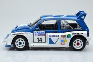 MG Metro 6R4 #14 D. Llewellin / P. Short RAC Rally 1986 IXO 1:18 18RMC068C Metal — zdjęcie 3 z 6