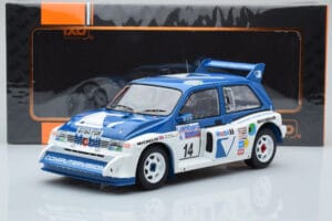 MG Metro 6R4 #14 D. Llewellin / P. Short RAC Rally 1986 IXO 1:18 18RMC068C Metal — zdjęcie 6 z 6