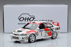 Mitsubishi Lancer Evo 4 T. Makinen / S. Harjanne Rally Catalunya 1997 Otto 1:18 OT409 Żywica — zdjęcie 6 z 6