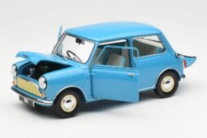 Morris Mini Minor Niebieski Kyosho 1:18 08964BL Metal — zdjęcie 2 z 8