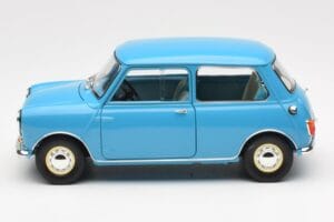 Morris Mini Minor Niebieski Kyosho 1:18 08964BL Metal — zdjęcie 4 z 8