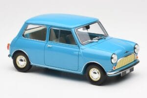 Morris Mini Minor Niebieski Kyosho 1:18 08964BL Metal — zdjęcie 6 z 8