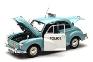 Morris Minor Policja Niebieski & Biały Minichamps 1:18 150137090 Metal — zdjęcie 2 z 8