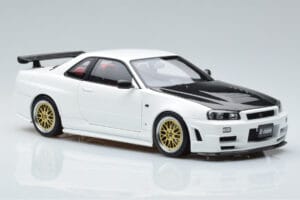 Nissan Skyline GT-R R34 Nismo Z-Tune Biały MotorHelix 1:18 M83407 Metal — zdjęcie 6 z 11