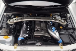 Nissan Skyline GT-R R34 Nismo Z-Tune Biały MotorHelix 1:18 M83407 Metal — zdjęcie 9 z 11