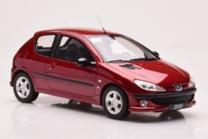 Peugeot 206 S16 Czerwony Otto 1:18 OT1039 Żywica — zdjęcie 4 z 6