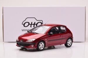 Peugeot 206 S16 Czerwony Otto 1:18 OT1039 Żywica — zdjęcie 6 z 6
