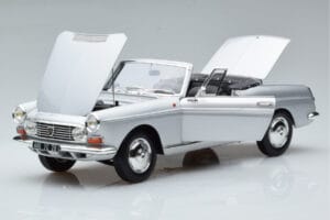 Peugeot 404 Kabriolet Srebrny Norev 1:18 184835 Metal — zdjęcie 2 z 8
