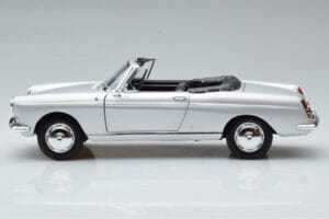Peugeot 404 Kabriolet Srebrny Norev 1:18 184835 Metal — zdjęcie 5 z 8