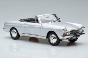 Peugeot 404 Kabriolet Srebrny Norev 1:18 184835 Metal — zdjęcie 6 z 8