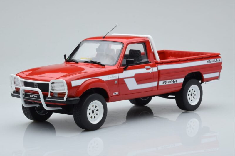 Peugeot 504 Dangel Pickup Czerwony Otto 1:18 OT436 Żywica