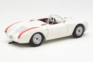 Porsche 550 Spyder 70 Years Edition Biały Schuco 1:18 450033300 Metal — zdjęcie 3 z 8