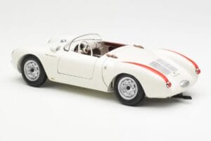 Porsche 550 Spyder 70 Years Edition Biały Schuco 1:18 450033300 Metal — zdjęcie 7 z 8