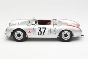Porsche 550 RS Spyder #37 H. Polensky / R. von Frankenberg 24 Hours of Le Mans 1955 Schuco 1:18 450033400 Metal — zdjęcie 4 z 8