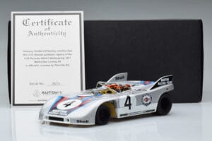 Porsche 908/03 #4 V. Elford / G. Larrousse 1000km Nurburgring 1971 AUTOart 1:18 87181 Metal — zdjęcie 8 z 8